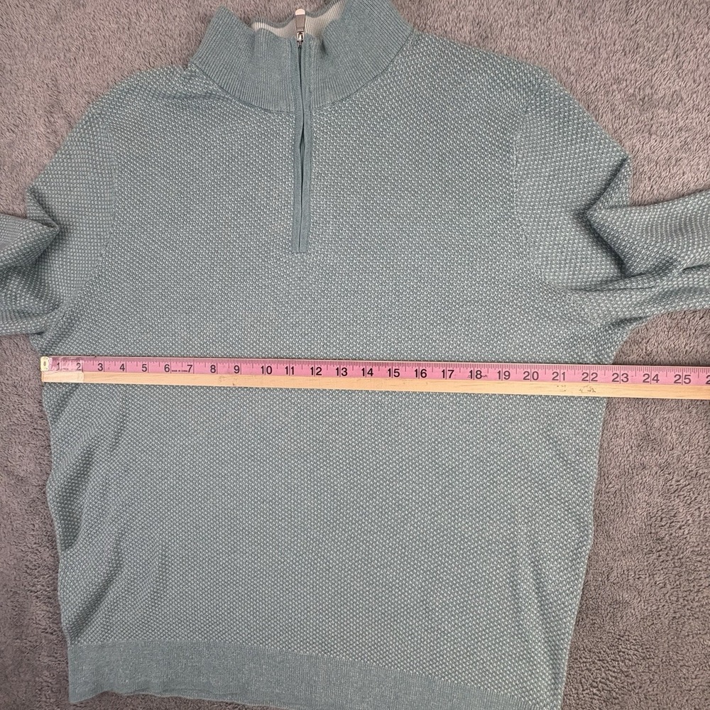 Tommy Bahama Island Zone Sweater Men's Large Coolmax 1/4 Zip Preppy Beach - Picture 4 of 9